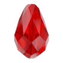 2x Swarovski Elements Crystal 5500 Teardrop Briolette Beads Light Siam