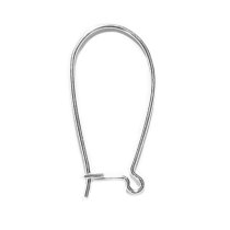 2x Sterling Silver Kidney Hook Earring Ear Wire Earwire Connector