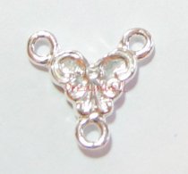 2x Sterling Silver Butterfly Flower Strands Chandelier Link Connector
