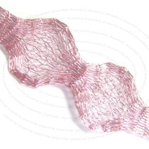 12″x ITALIAN BRASS Magic MESH Wire TUBE 7mm light Rose Pink