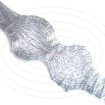 12″x ITALIAN BRASS MAGIC MESH WIRE TUBE 7mm Grey/silver