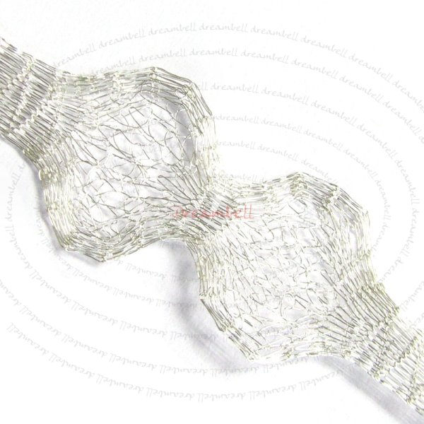 12" ITALIAN BRASS MAGIC MESH WIRE TUBE 7mm Creamrose Light