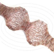 12″x ITALIAN BRASS MAGIC MESH WIRE TUBE 7mm Mauve