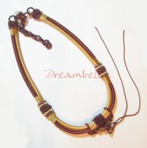 Chinese HAND KNOTTED SILK PENDANT CORD NECKLACE Amethyst Yellow