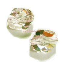 2x Swarovski Elements Crystal 5523 Cosmic Beads 12mm Silver Shade