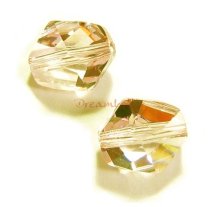 2x Swarovski Elements Crystal 5523 Cosmic Beads 12mm Golden Shadow