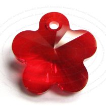 4x Swarovski Elements Crystal 6744 Flower Pendant 12mm Light Siam