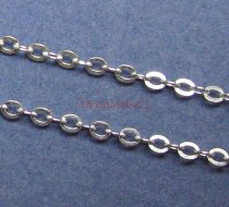 12″ x Sterling Silver bead Anchor Rolo Cable Round Link Chain