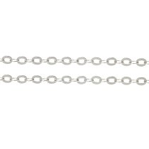 12" x Sterling Silver bead Anchor Rolo Cable Round Link Chain
