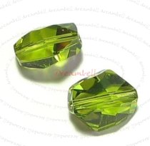 2x Swarovski Elements Crystal 5523 Cosmic Beads 12mm Olivine