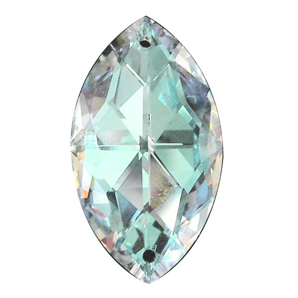 Swarovski Elements Crystal 8746 38mm Clear AB Pendant 2 Holes