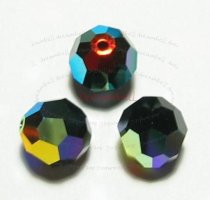 4xab Swarovski Crystal Elements Round 5000 Jet Black 10mm