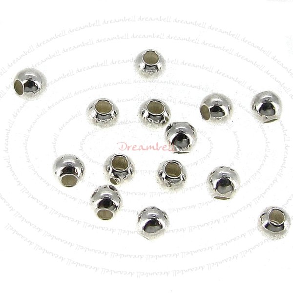 100x Sterling Silver Seamless Small hole bead spacer 2mm
