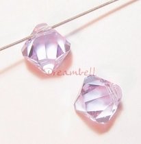 12x Swarovski crystal 6301 Top Drill Bicone Violet 6mm