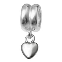Sterling Silver SWEET HEART dangle Bead for European Charm Bracelets