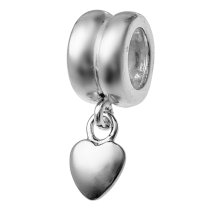 Sterling Silver SWEET HEART dangle Bead for European Charm Bracelets