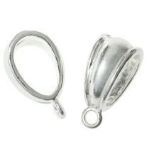2 x Sterling Silver Bail Slide Pendant Connector 14mm