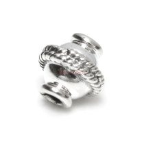 2x Bali Sterling silver Saucer Bead Spcer 8mm