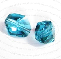 1x Swarovski Elements Crystal 5523 Cosmic Beads 16mm Indicolite