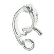 1 x BRIGHT STERLING SILVER CHANGEABLE PENDANT CLASP BAIL