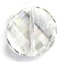 1x Swarovski Elements Crystal 5621 Twist Bead Crystal Clear Moonlight 18mm