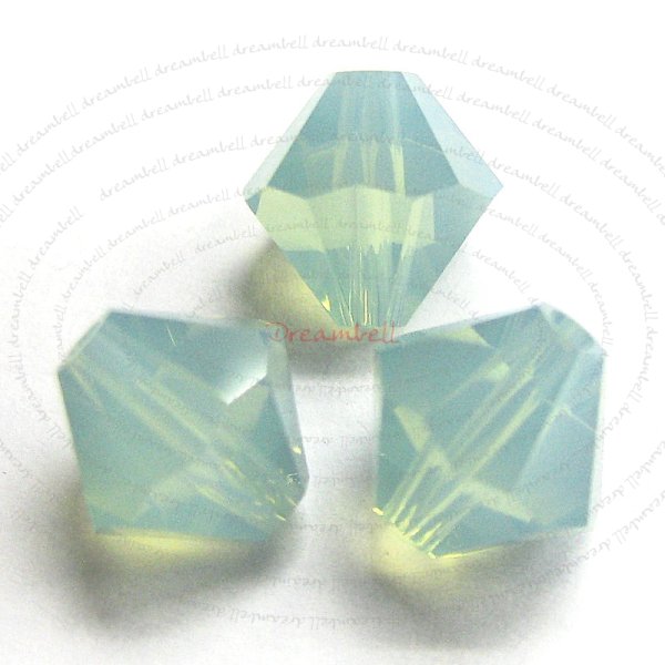 12x Swarovski Elements Crystal 5301 Bicone 8mm Bead Pacific Opal