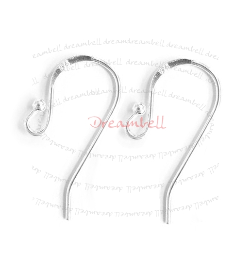 10 Sterling Silver Dot Ball French Hook Earing Earwire Dangle Connector