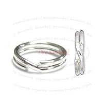 20x SPLIT Jump Rings 925 Sterling Silver Wire 6mm