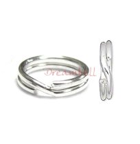 10x 925 Sterling Silver 8mm Split Jump Rings 20ga Gauge / 0.8mm Wire
