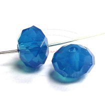6x Swarovski Crystal Elements 5040 Donut Rondelle Caribbean Blue Opal 6mm
