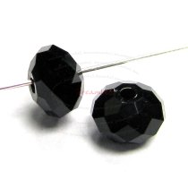 6x Swarovski Crystal Elements 5040 Briolette Bead Rondelle Spacer Jet Black 6mm