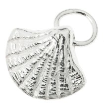 1x Sterling Silver Sea Shell Charm Dangle pendant