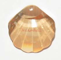 Swarovski Seashell 6723 Crystal Pendant 28mm Golden Shadow