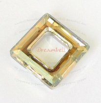 Swarovski Elements 4439 Square Frame Gold. Shad Cal'v'si 14mm