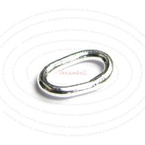 30x Sterling Silver Closed Soldered OVAL Jump Rings Wire 4mm x 6mm