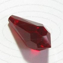 4x Swarovski Elements Crystal 6000 Teardrop Siam 11mm