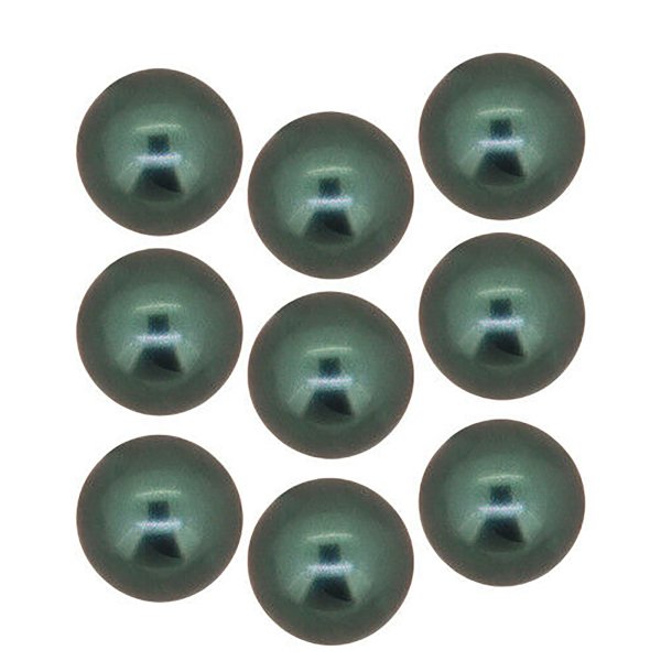 2x Swarovski crystal 5818 Tahitian-Look Pearl ROUND half drilled 12mm