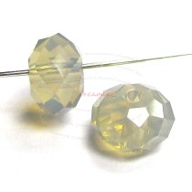 6x Swarovski Crystal Elements 5040 Briolette Bead Rondelle Spacer Light Grey Opal 6mm