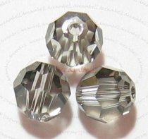 4 Swarovski Crystal Elements 5000 Bead Black Diamond 10mm