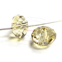 6x Swarovski Crystal Elements 5040 Briolette Bead Rondelle Spacer Golden Shadow 6mm
