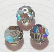 12 Swarovski Crystal Elements 5000 Bead Black Diamond 6mm