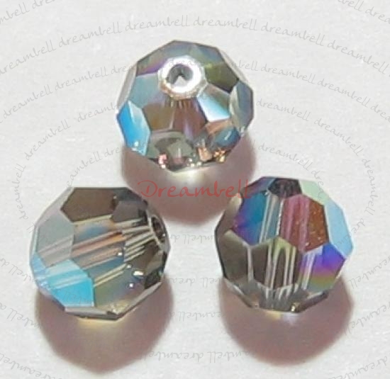 12 Swarovski Crystal Elements 5000 Bead Black Diamond 6mm
