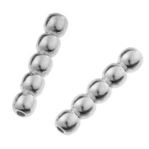 20x Sterling Silver tube spacer Bead 2mmx 9.5mm