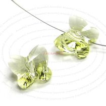 6 Swarovski Elements Crystal 5754 Butterfly Bead 10mm Jonquil