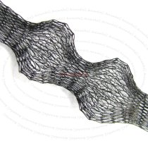 12″x ITALIAN BRASS MAGIC MESH WIRE TUBE 7mm Black