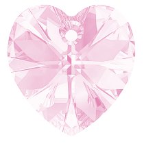 Swarovski Crystal Heart 8781 Pendant Pink Rose AB 28mm