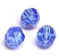 12 x Swarovski Crystal Elements Round Faceted 5000 Sapphire 6mm