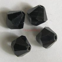 12x Swarovski Elements Bicone Crystal 5301 Jet Black 8mm