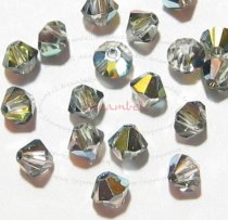 24x Swarovski Elements Crystal 5301 Bicone Sahara 4mm