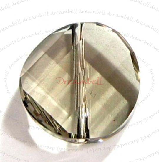 1x Swarovski Elements Crystal 5621 Twist Bead Crystal Black Diamond 18mm